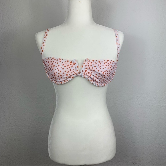 SHEIN Underwire Polka Dot Swim Bikini Top - Picture 1 of 4
